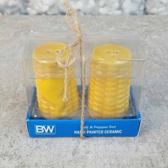 🍒 BW Corn on Cob S&P Shakers - Picture 1 of 3